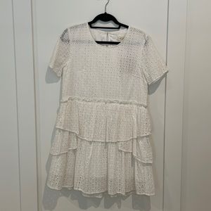 NWT Lost in Lunar white eyelet dress